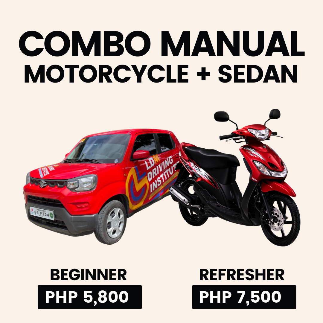 Combo Manual motorcycle and sedan promo