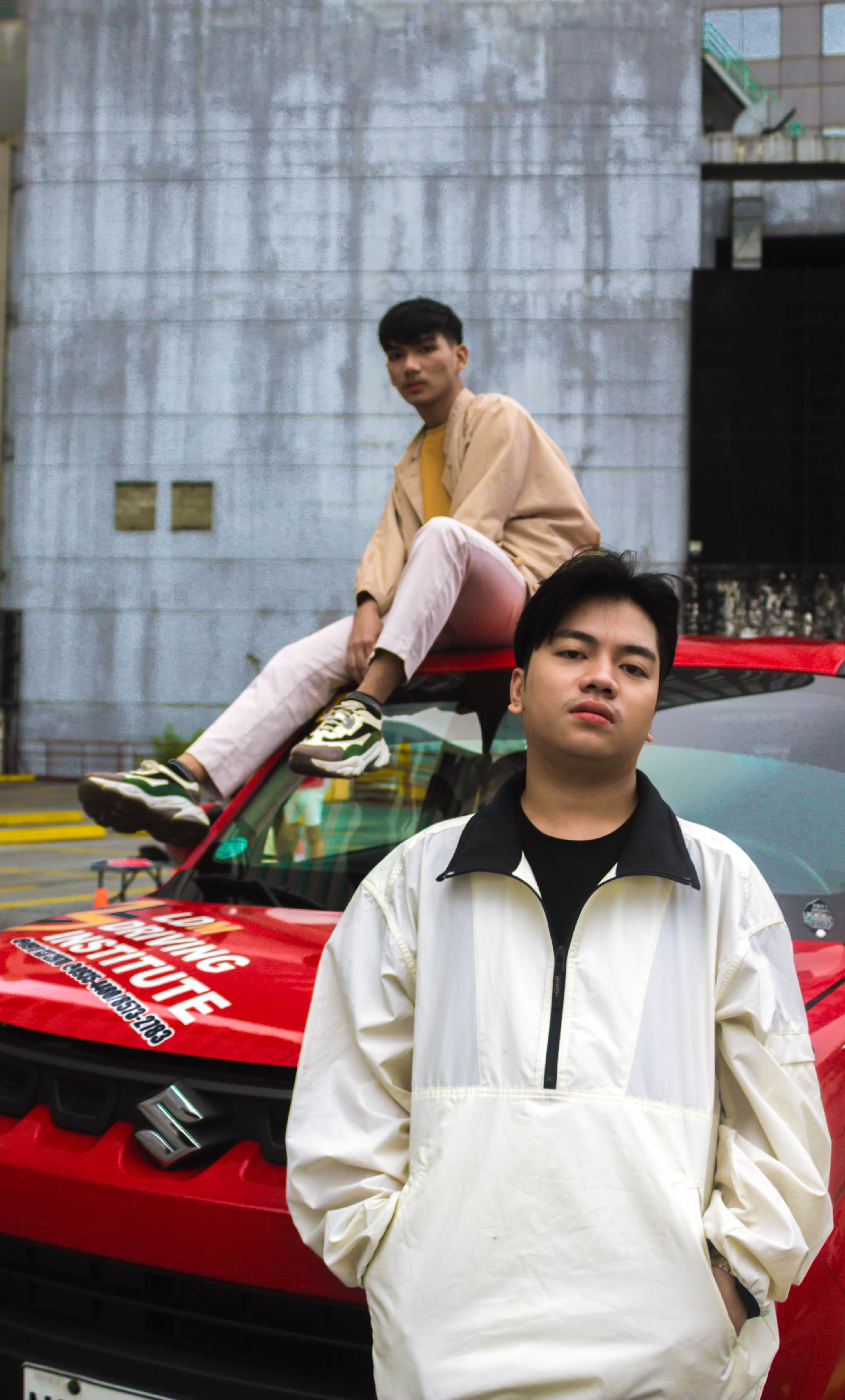 Student preparing for expressway driving lesson with LDM car